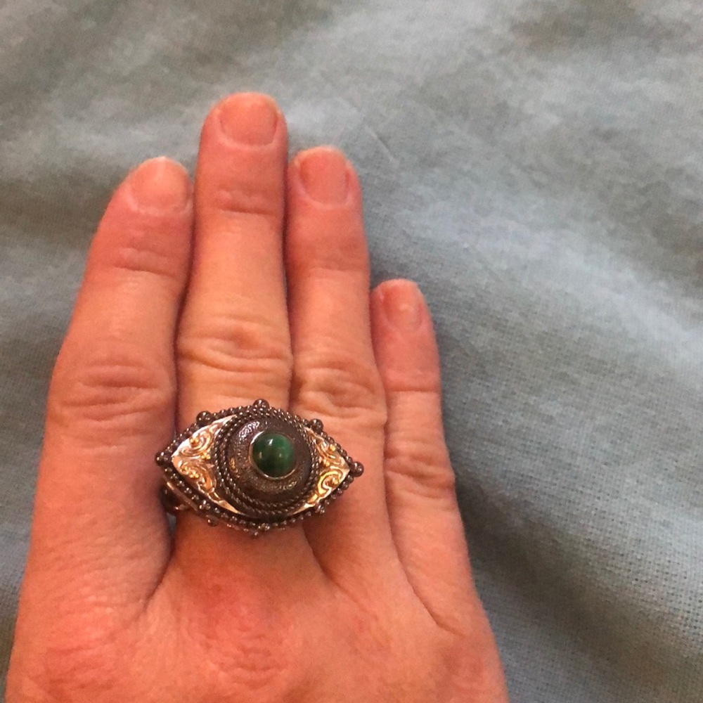 Sterling Silver Evil Eye Ring
